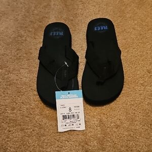 NWT! Reef Black Flip Flops